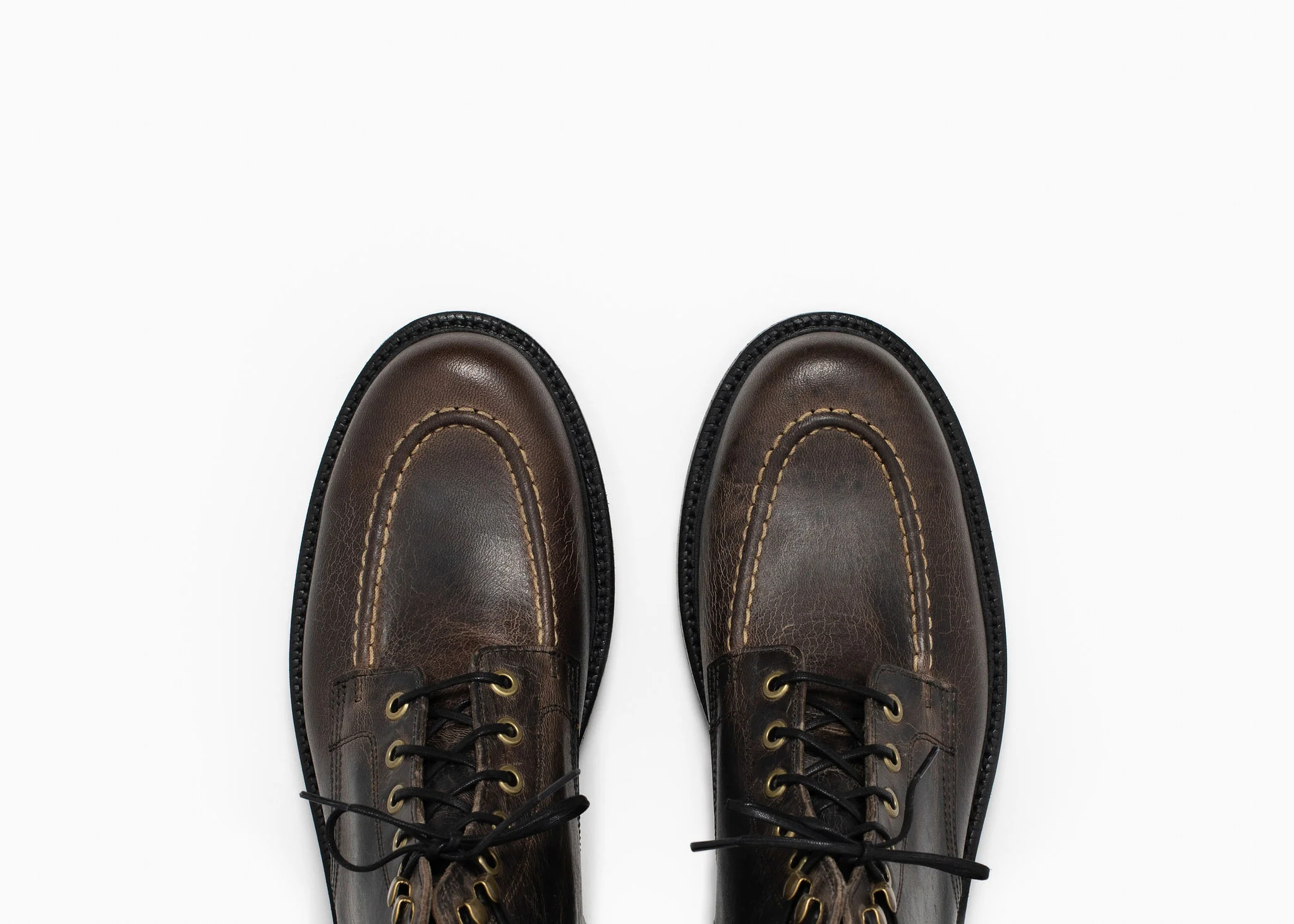 Brass Boot Black Waxed Deer - Image 3