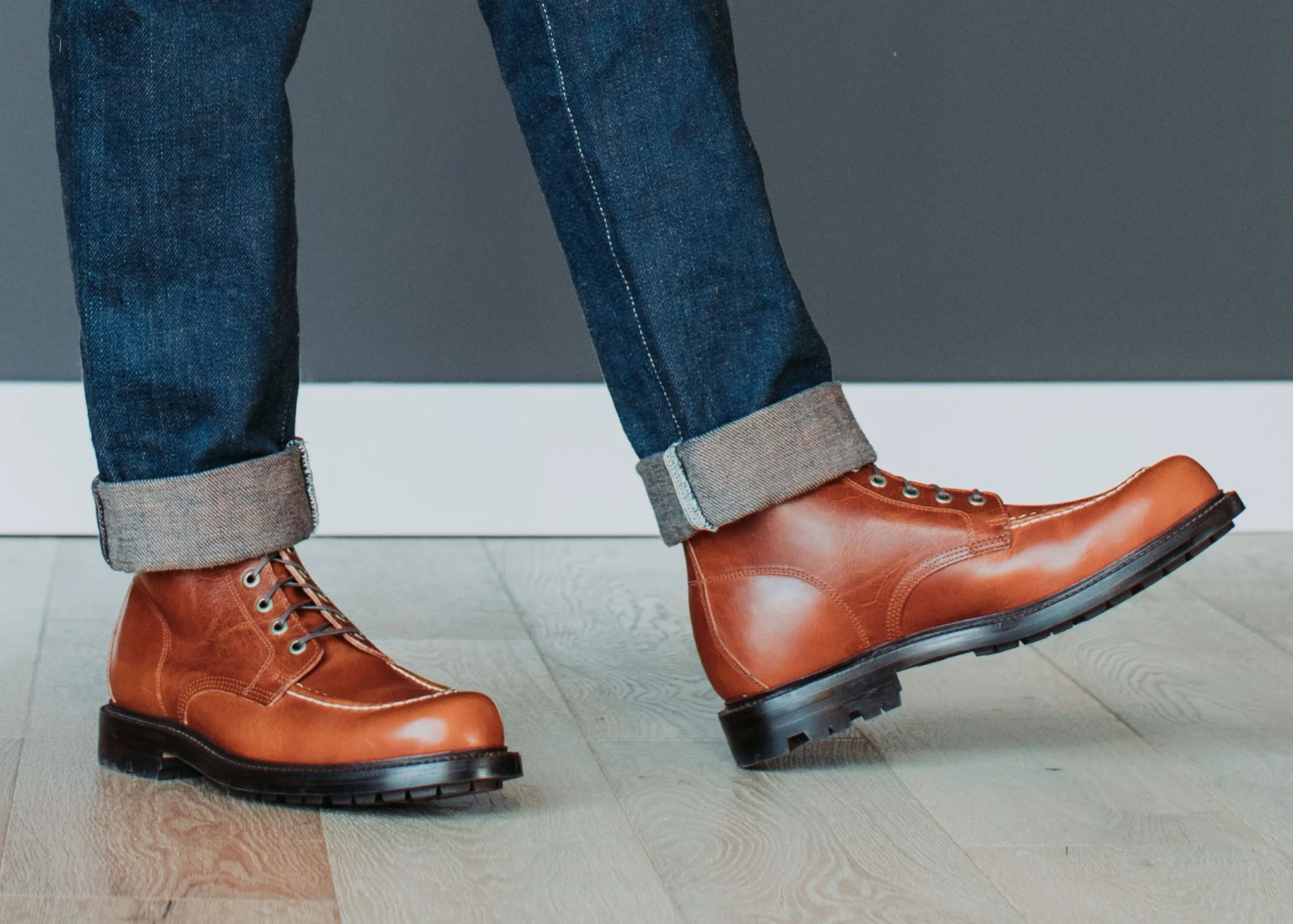 Brass Boot Tan Brooklyn Calf - Image 7