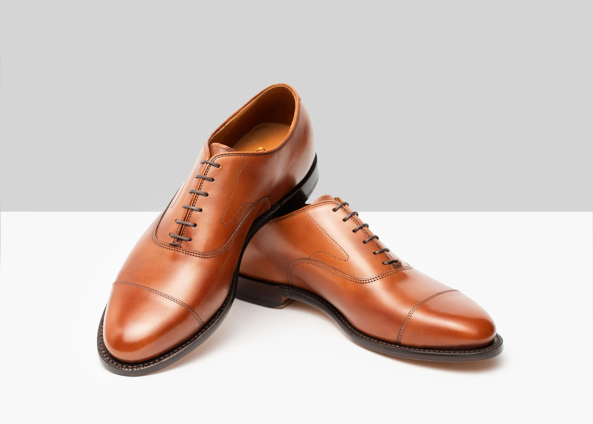 Cap Toe Oxford - Chestnut Calf - Image 3