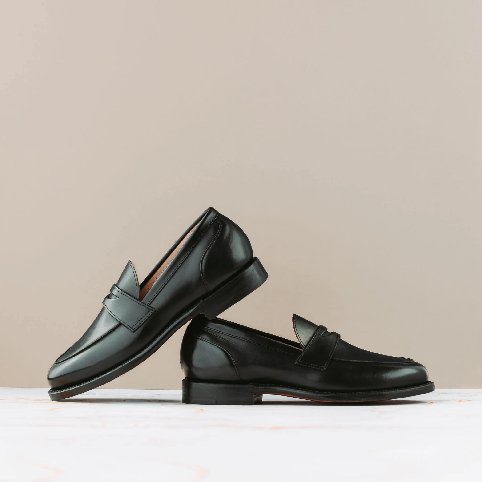 Clara Penny Loafer Black Calf - Image 5