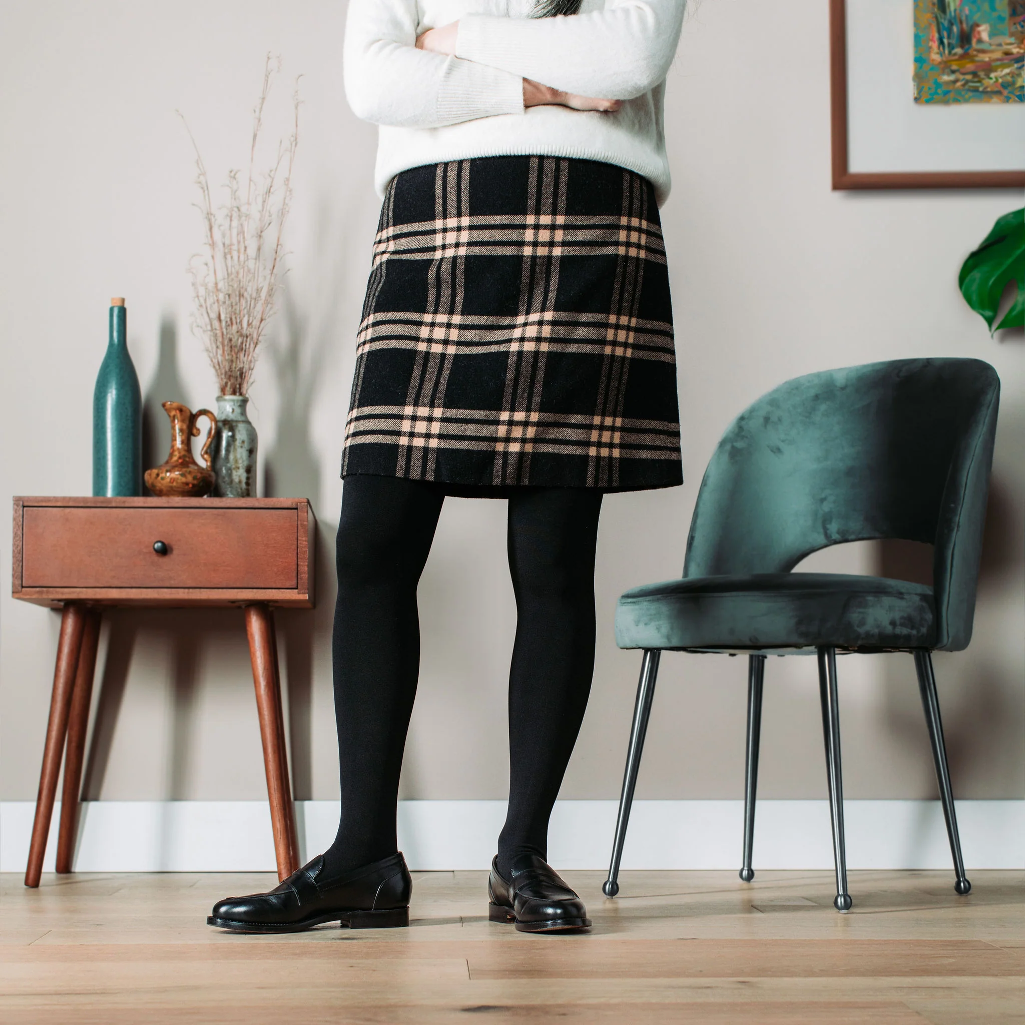 Clara Penny Loafer Black Calf - Image 6