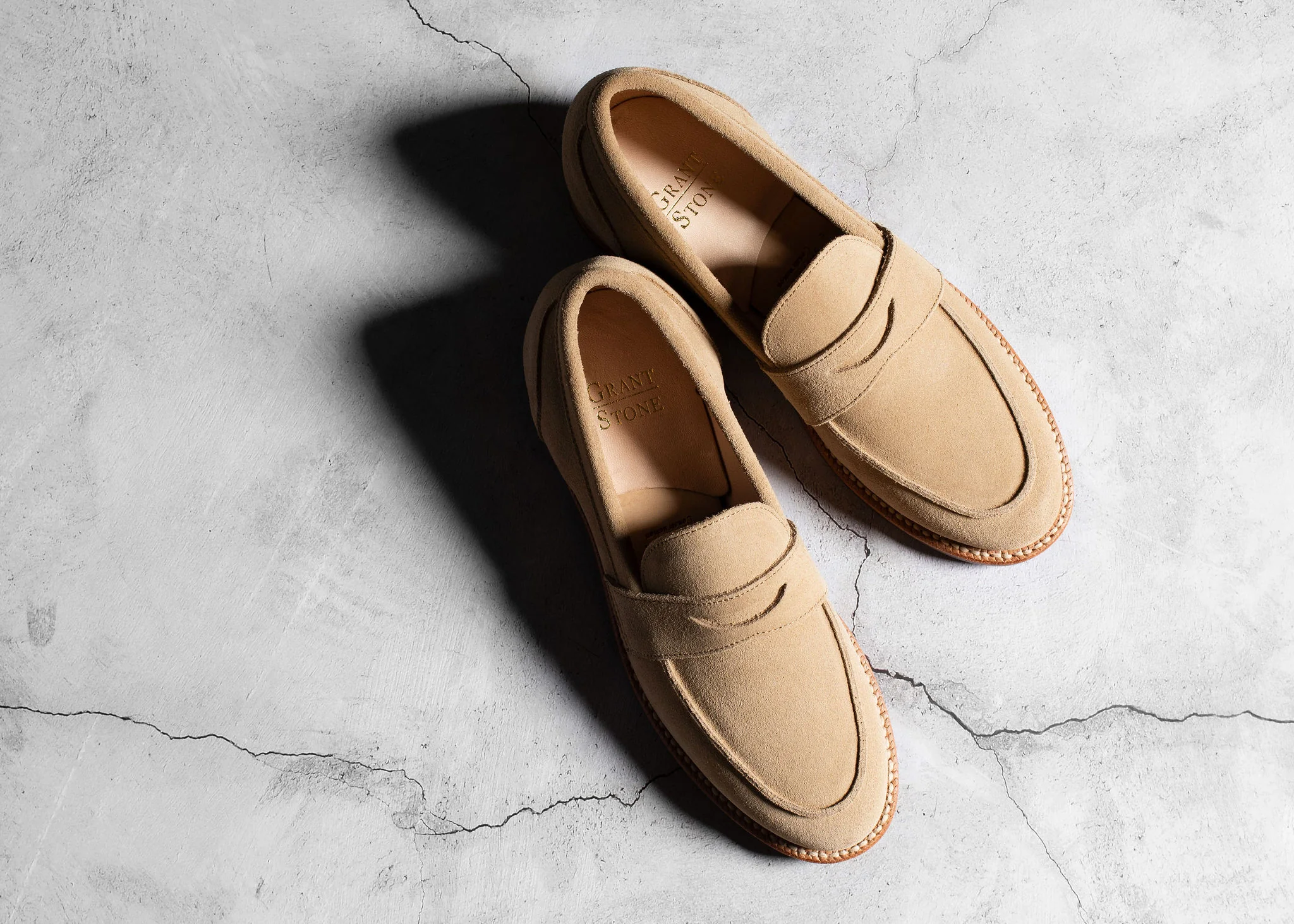 Clara Penny Loafer Tan Suede - Image 3