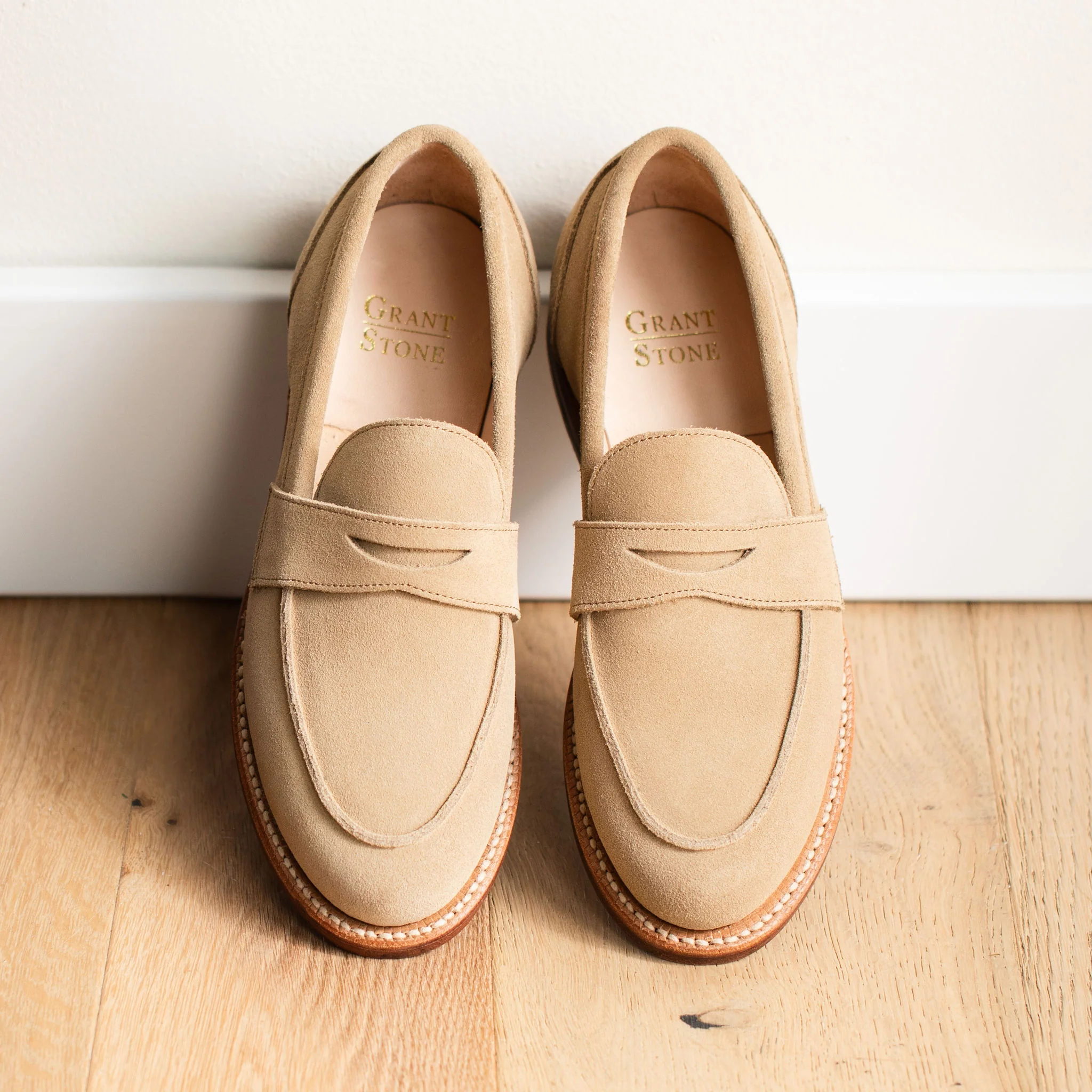 Clara Penny Loafer Tan Suede - Image 6