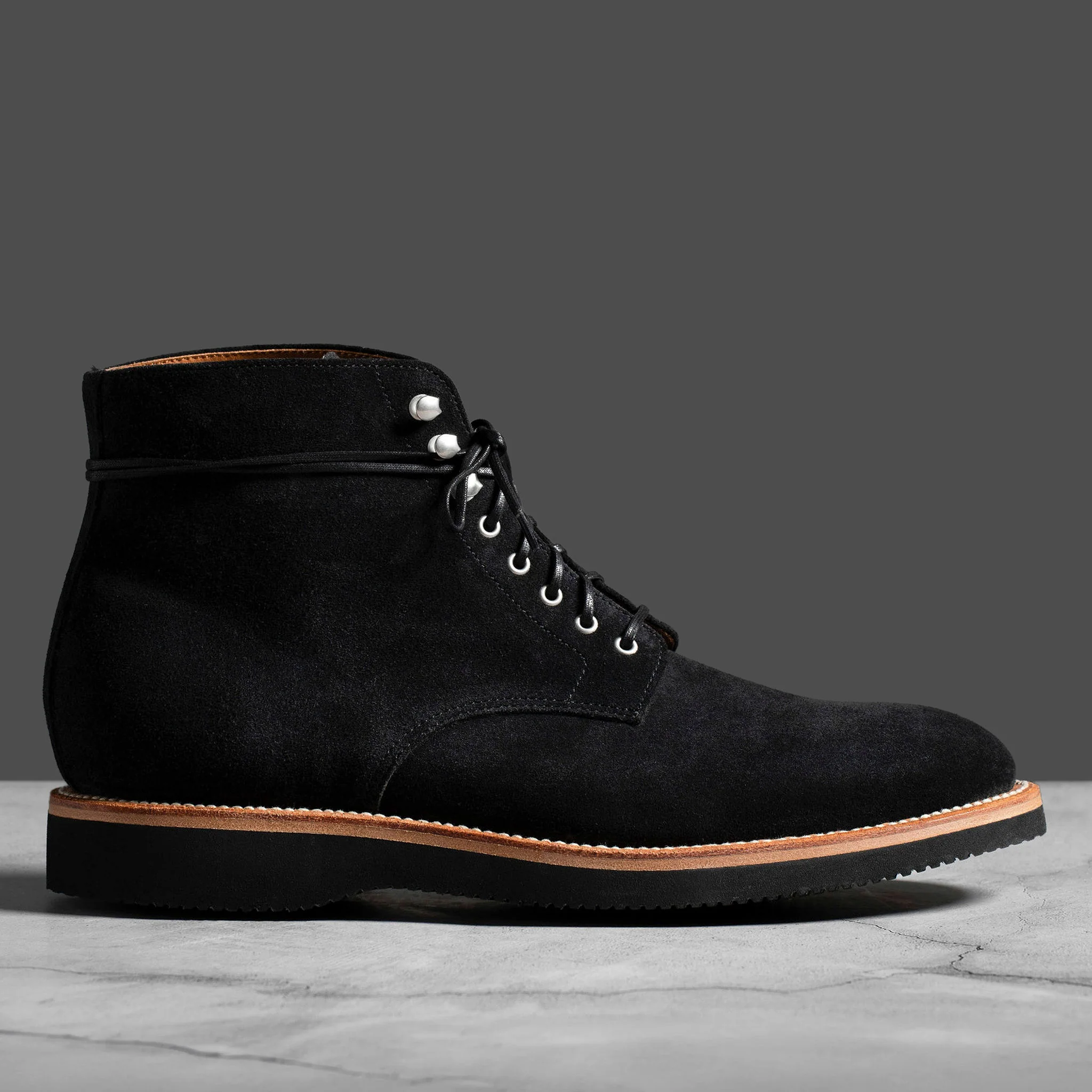 Edward Boot Black Suede