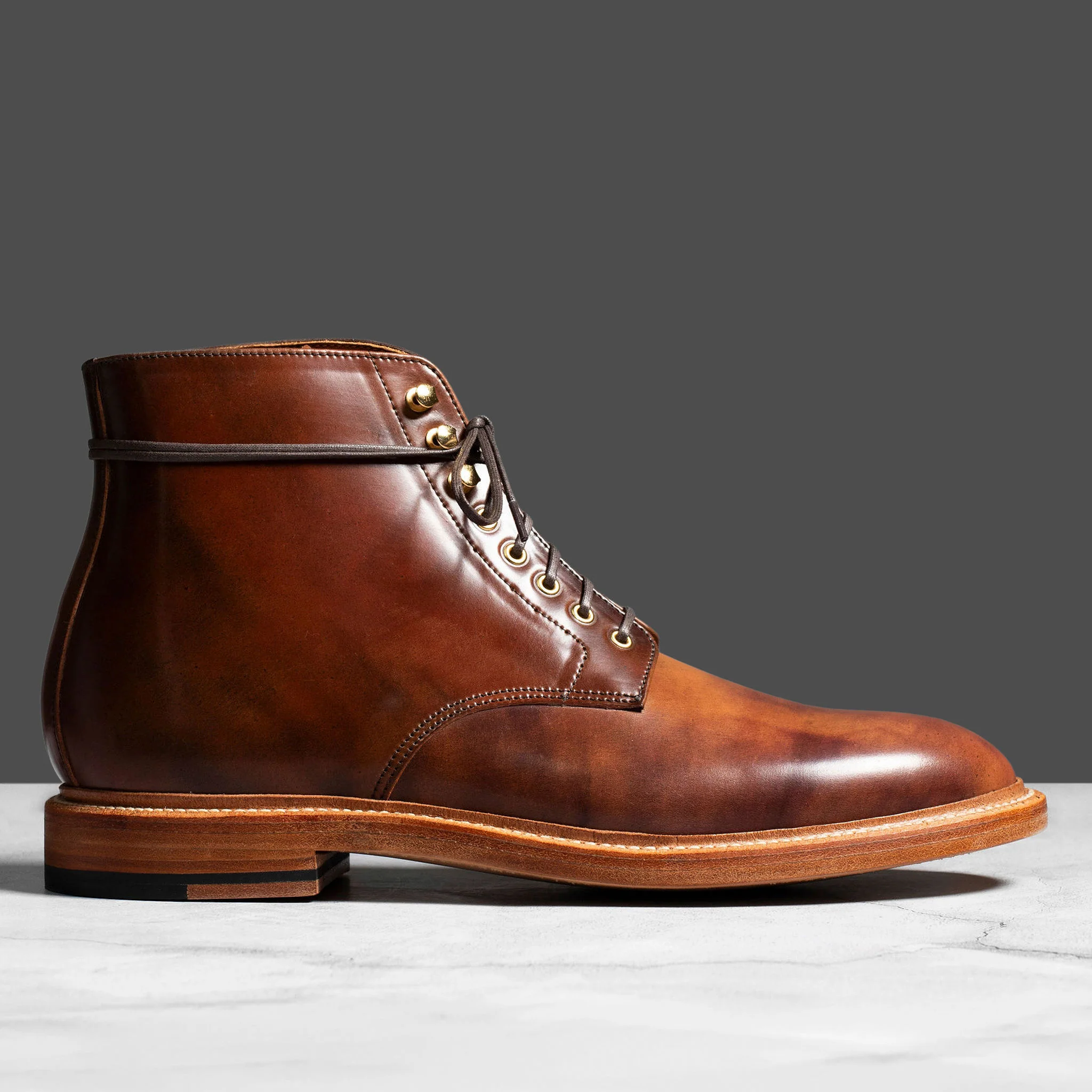 Edward Boot Marbled Color #8 Shell Cordovan