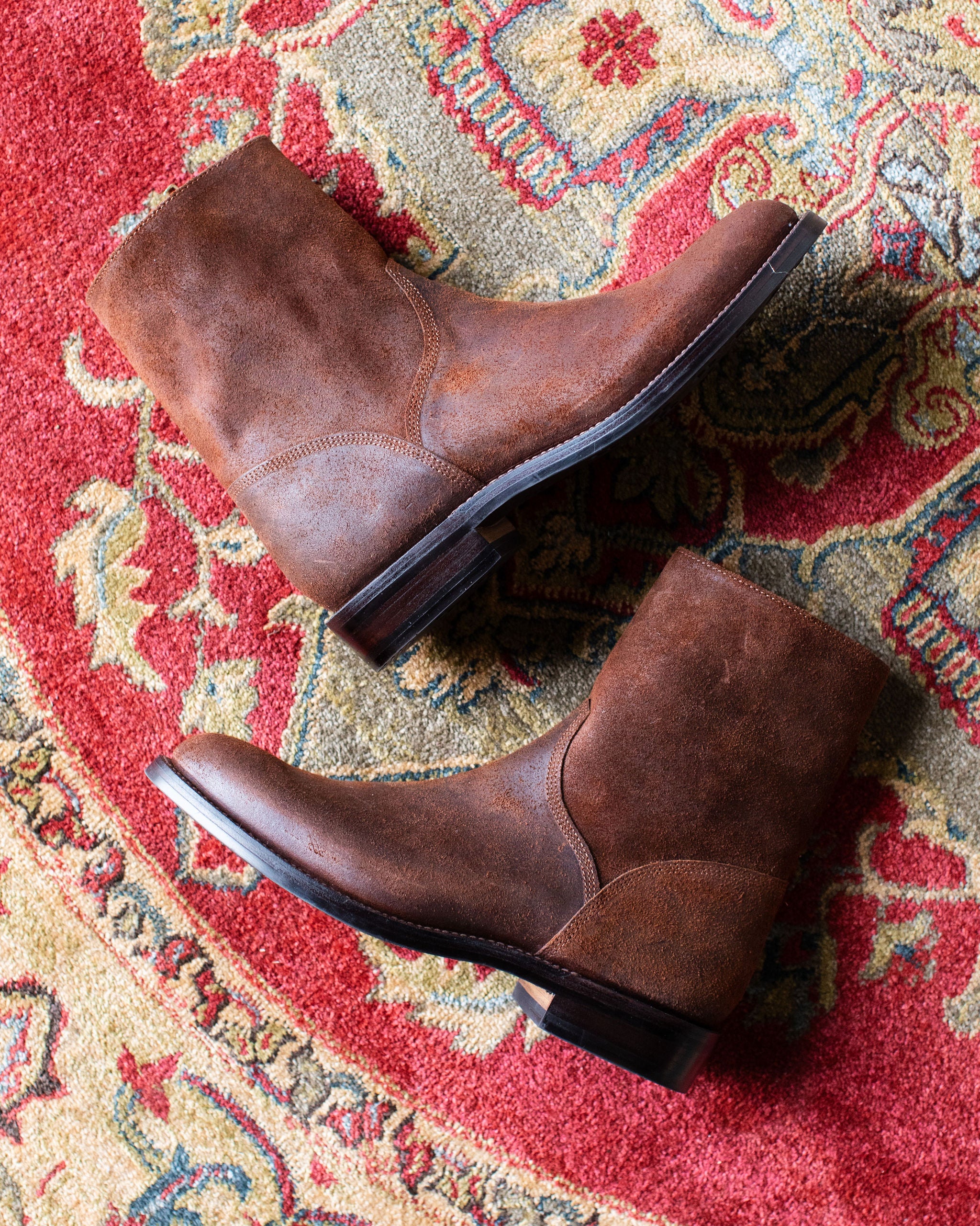 Elias Side-Zip Dark Oak Roughout - Image 6