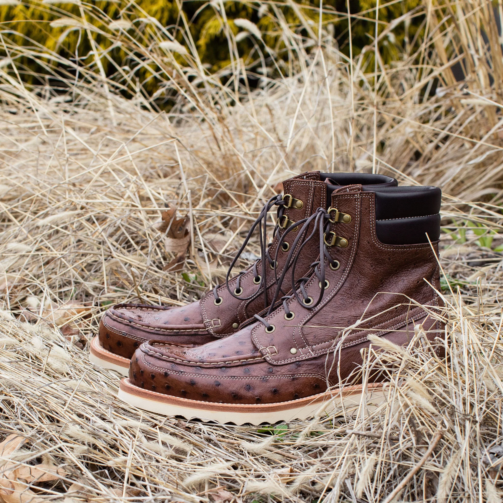 Field Boot Kango Tobacco Ostrich - Image 6