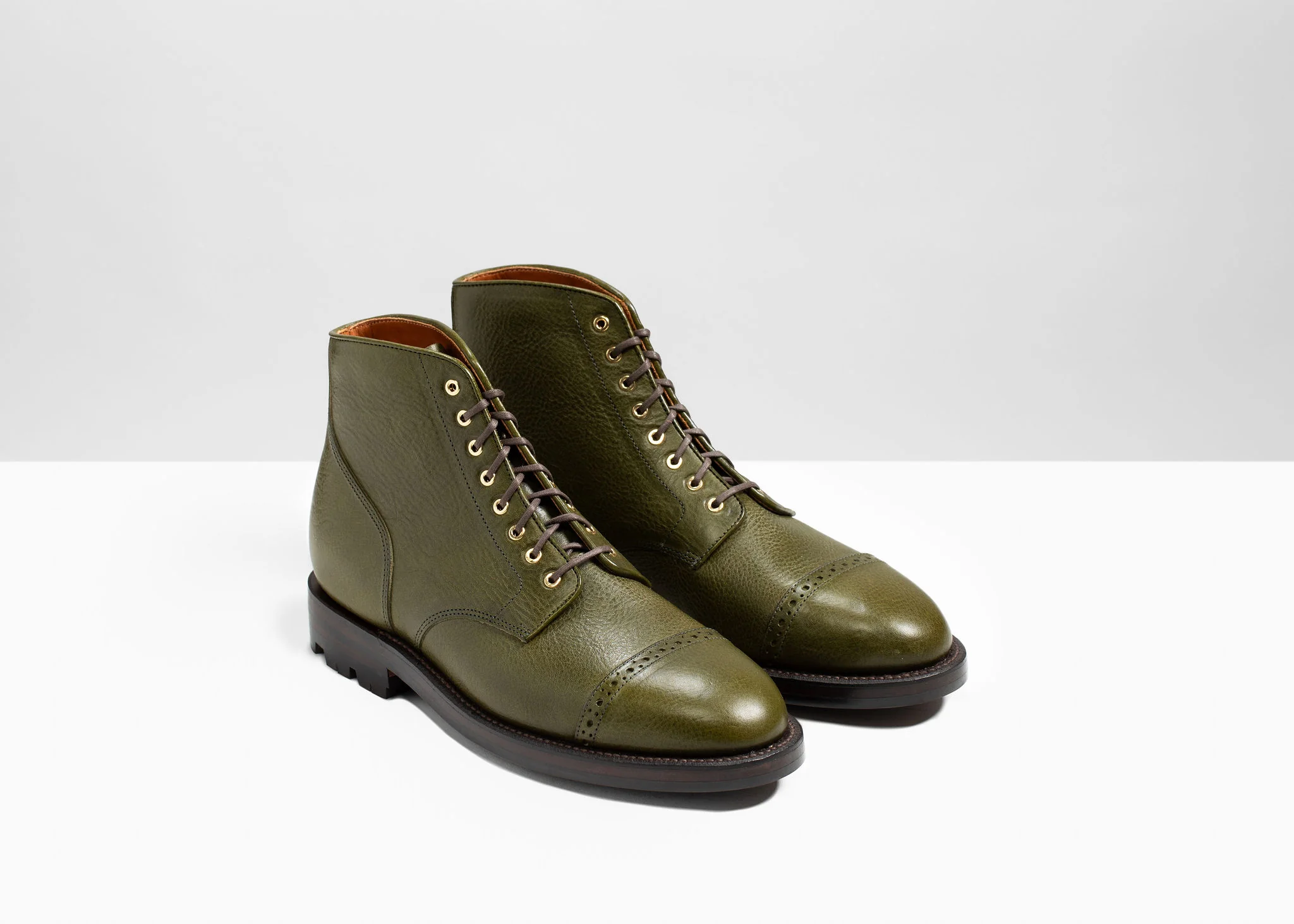 Garrison Boot Olive Minerva Box - Image 4