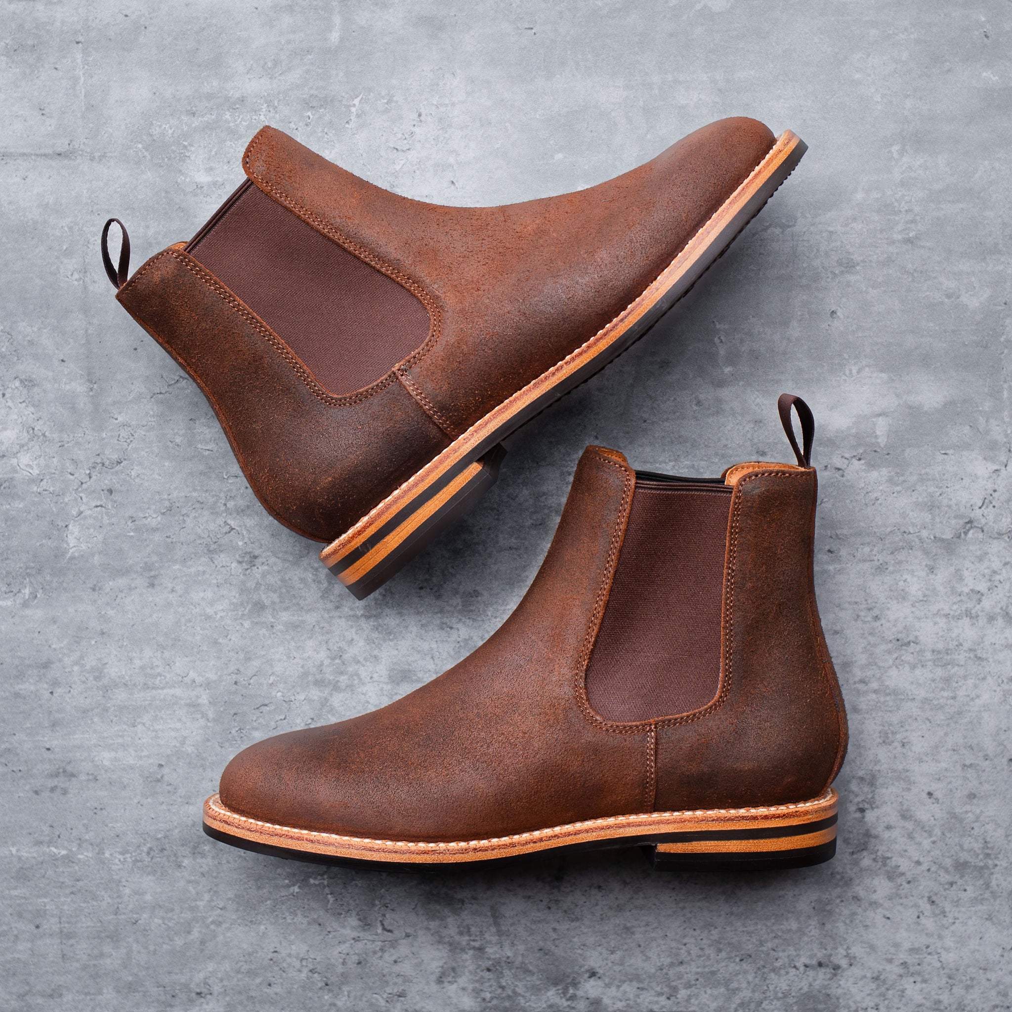Josephine Chelsea Boot Dark Oak Roughout - Image 5