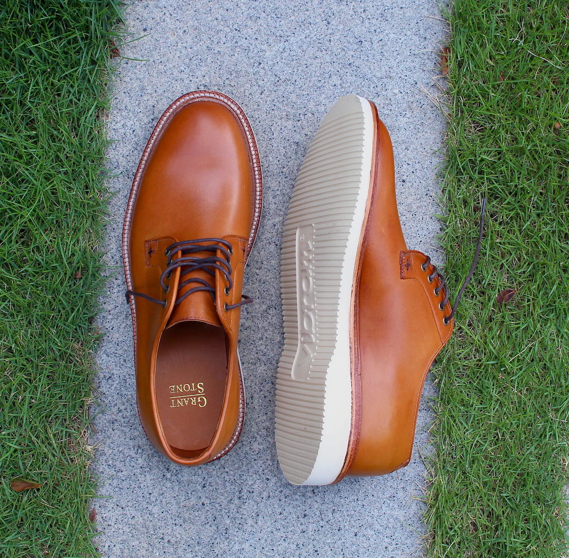 Plain Toe Saddle Tan Veg / Cavity Wedge Sole - Image 5