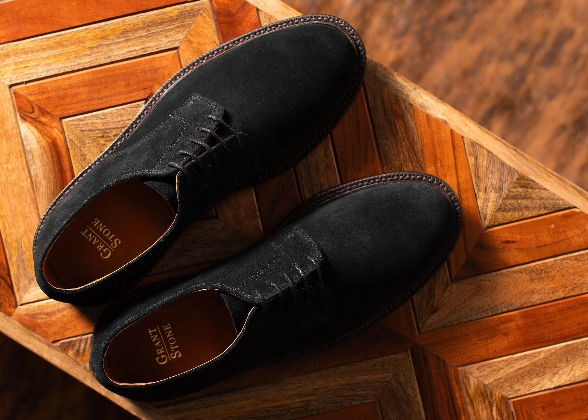 Unlined Derby Black Suede - Image 6