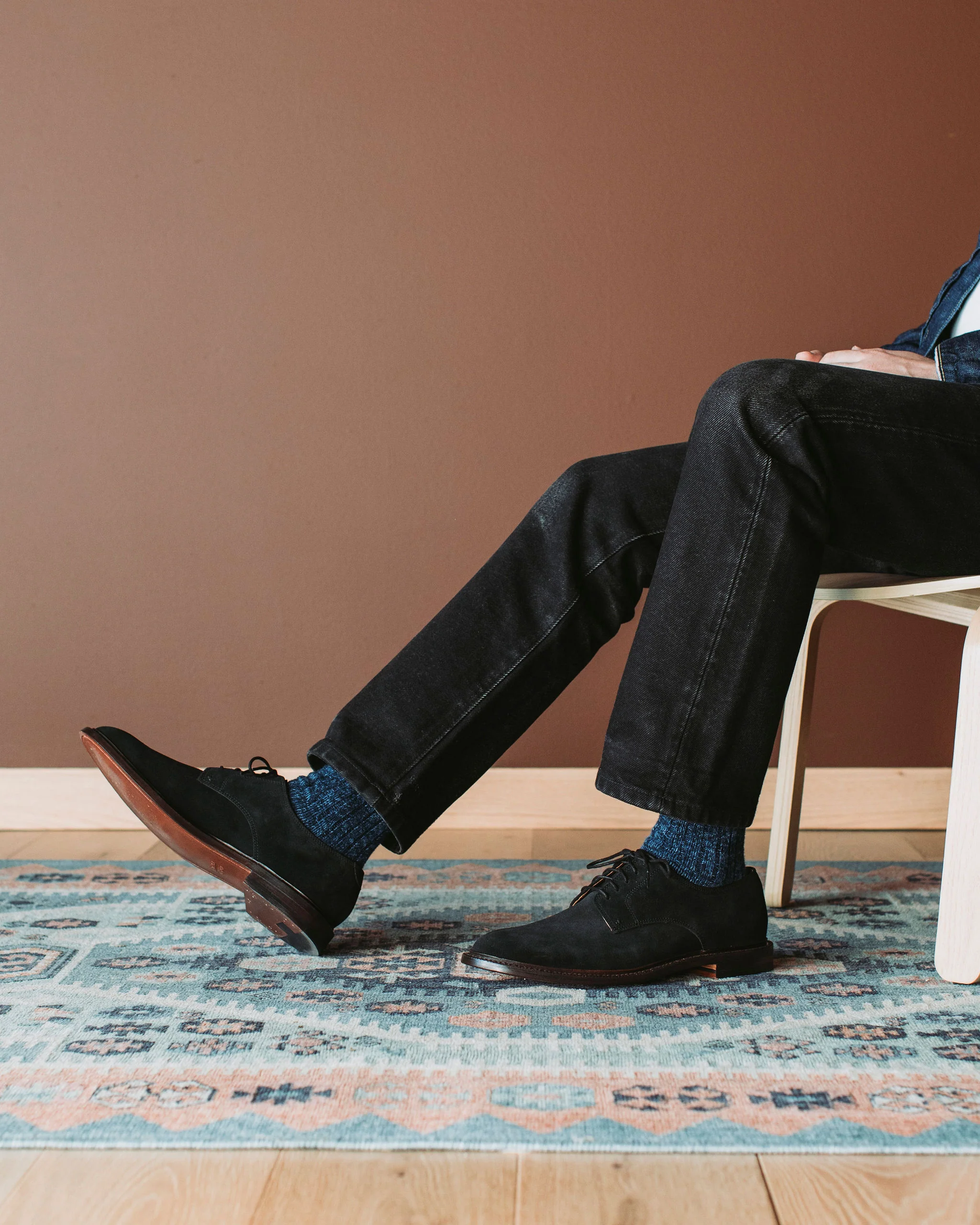 Unlined Derby Black Suede - Image 8