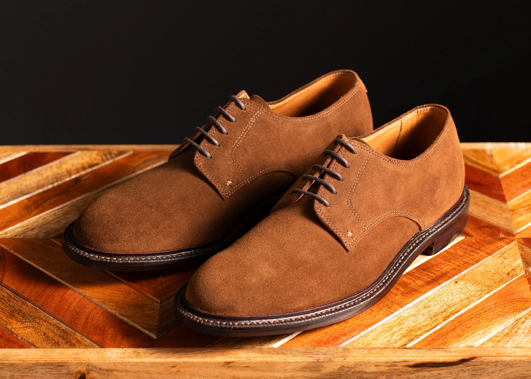 Unlined Derby Bourbon Suede - Image 5