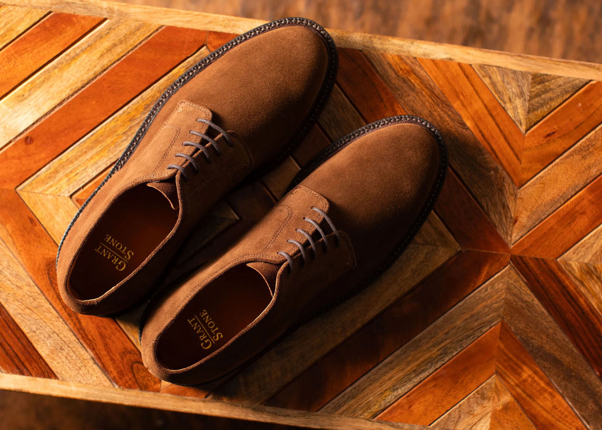 Unlined Derby Bourbon Suede - Image 6
