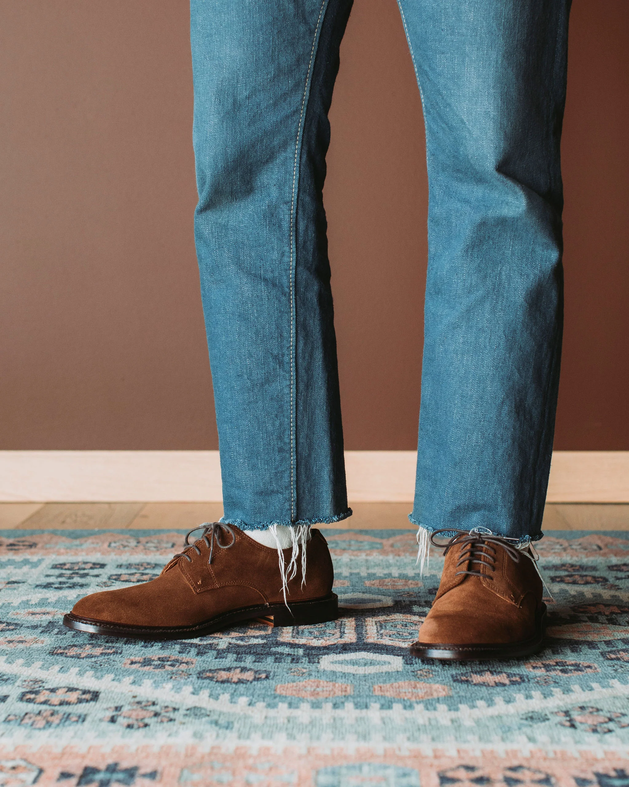 Unlined Derby Bourbon Suede - Image 8