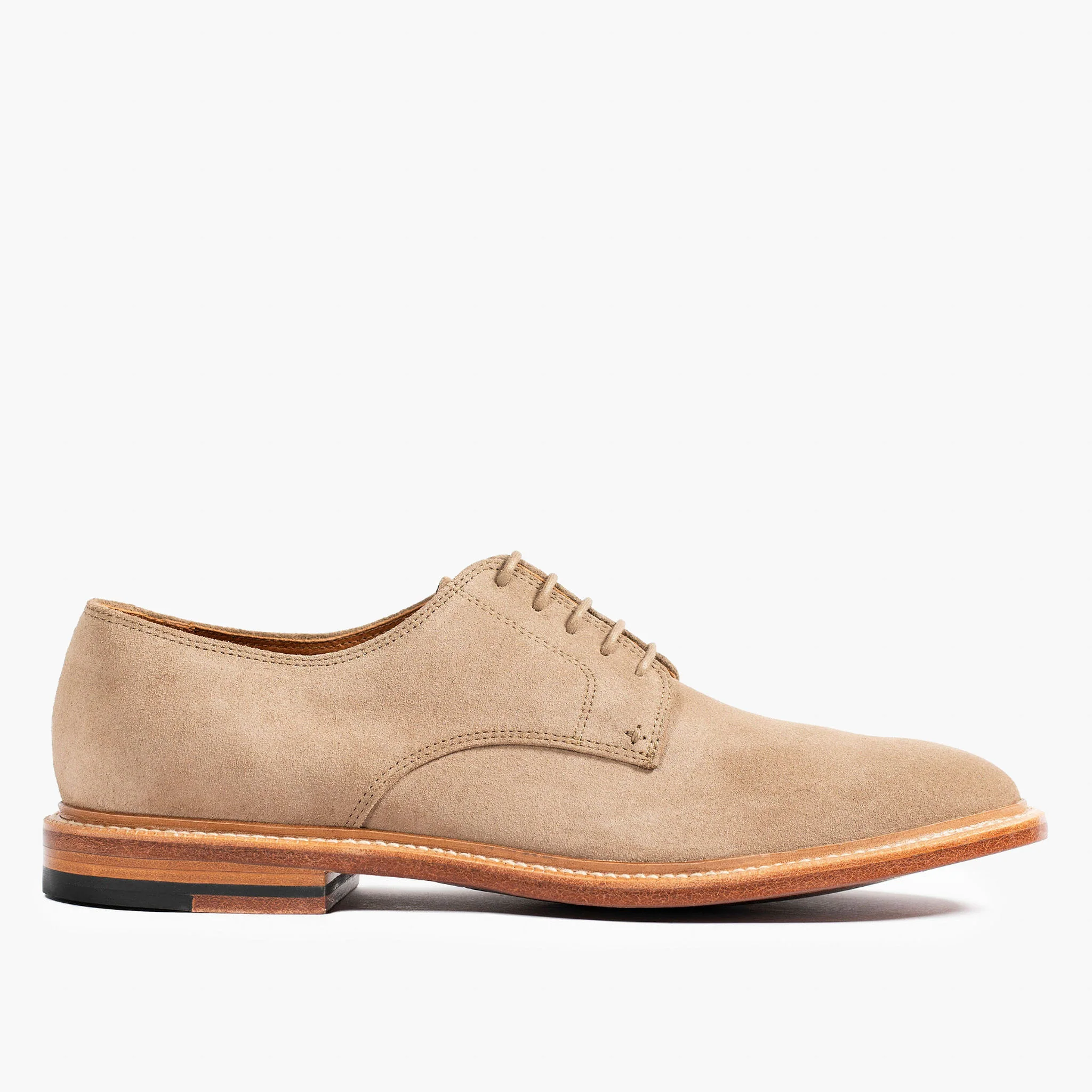 Unlined Derby Sand Suede