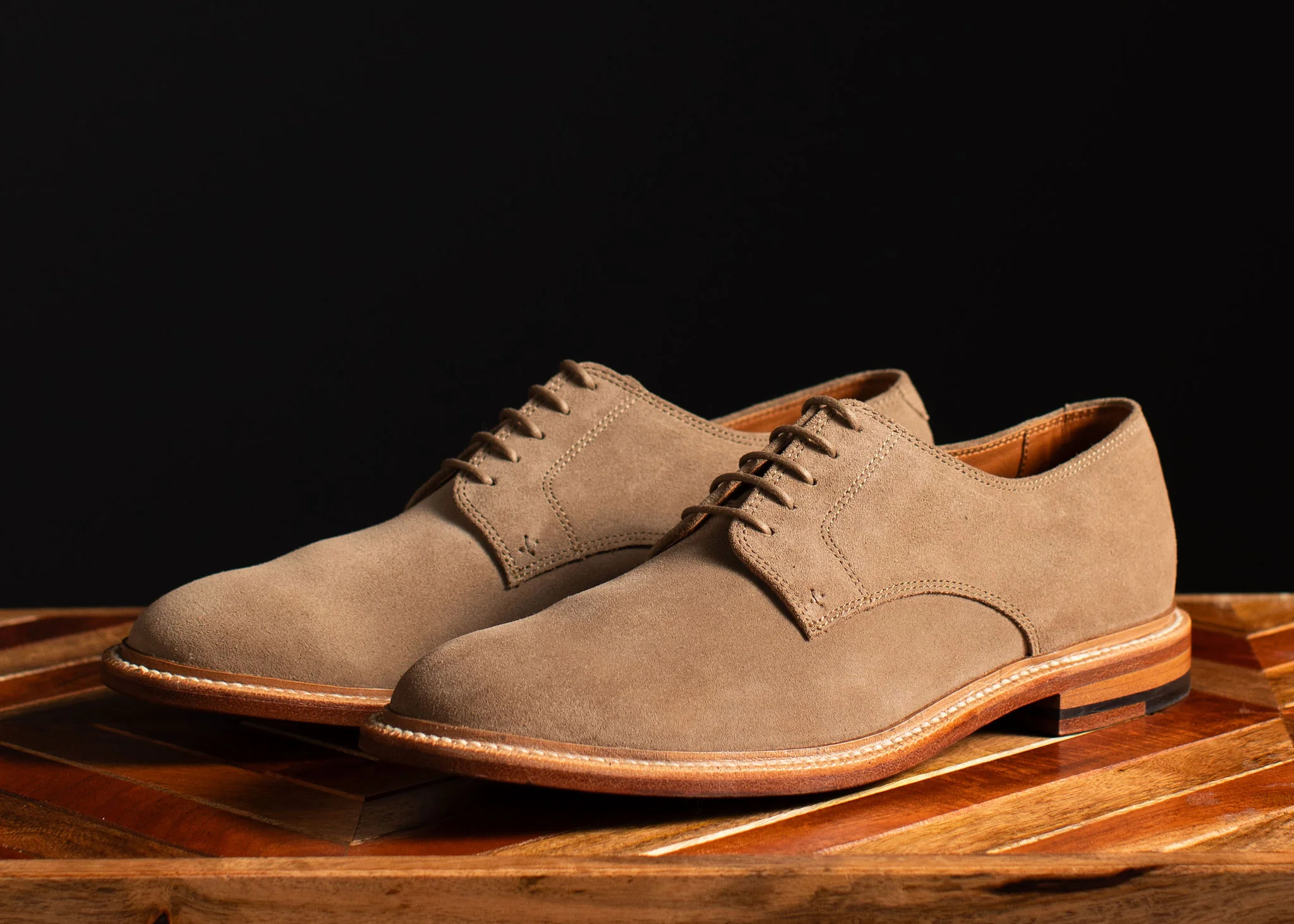 Unlined Derby Sand Suede - Image 5