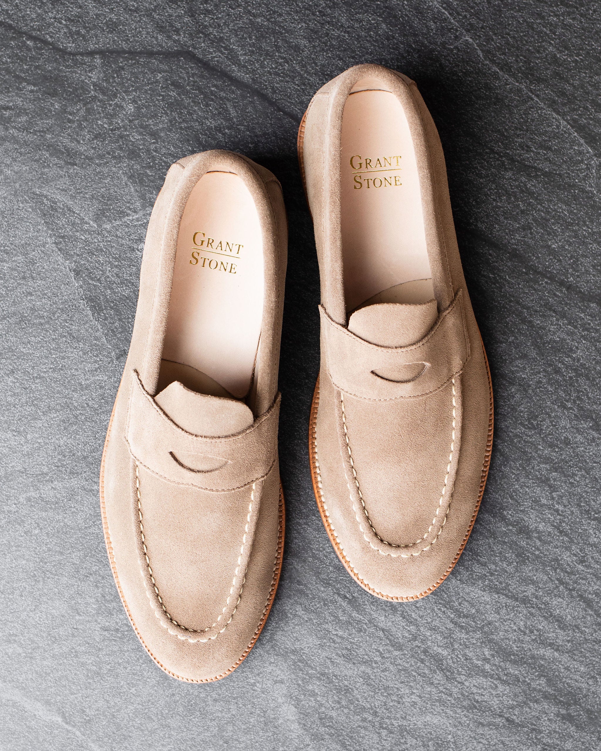 Unlined Traveler Penny Sand Suede - Image 6